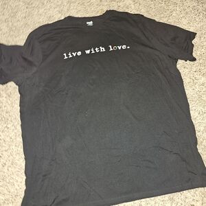 Live With Love Black T-Shirt